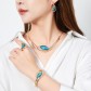 Collier - Oeil de chat entrelacé 