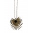 Collier Acier - Pendentif soleil martelé avec pierre sur chaine