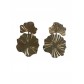 BO percées Acier - Pétales de fleur lisses pendantes