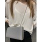 Sac habillé rectangulaire en tissu brillant fermoir rectangulaire