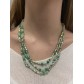 Collier  - Multirangs avec perles cubiques 