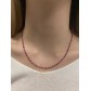 Collier Acier - Perles à facettes sur chaine fine