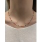 Collier Acier - Perles à facettes sur chaine fine