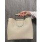 Sac cuir porté épaule grainé avec détail anses carrées 