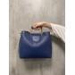 Sac cuir porté épaule grainé avec détail anses carrées 