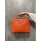 Sac cuir porté épaule grainé avec détail anses carrées 