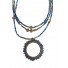 Collier Long - Pendentif anneau sur chaine fine en perle