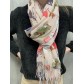Echarpe viscose imprimée multi chats avec franges