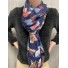 Echarpe viscose imprimée multi chats avec franges
