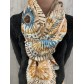 Echarpe viscose imprimée soleils tie and dye