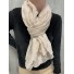 Echarpe viscose imprimée plumes lurex