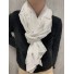 Echarpe viscose imprimée plumes lurex