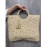 Sac grand porté main paille papier anses rondes