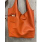 Sac shopping grainé souple avec porte carte
