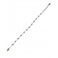 Bracelet Acier - Petites perles facettes sur chaine fine