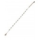 Bracelet Acier - Petites perles facettes sur chaine fine