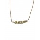 Collier Acier - Epis de blé sur chaine fine 
