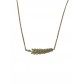 Collier Acier - Epis de blé sur chaine fine 