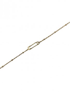 Bracelet Acier - Double épingle sur chaine fine 