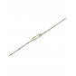 Bracelet Acier - Double épingle sur chaine fine 