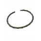 Bracelet Acier -  Jonc torsadé réglable