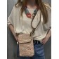 Sac porté travers style pochette de téléphone en tissu lurex