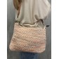Sac porté travers style grande pochette en tissu lurex