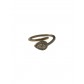 Bague Acier réglable - Anneaux serpent avec pierre et strass