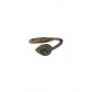 Bague Acier réglable - Anneaux serpent avec pierre et strass