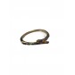 Bague Acier - Anneau ouvert avec strass multi