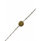 Bracelet Acier - Pastille boussole sur chaîne  avec perles cylindrique