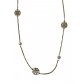 Collier Acier - Sautoire avec motif filigranes et perles
