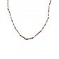 Collier Acier - Petites perles sur chaine avec petite maille