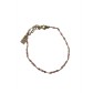 Bracelet Acier- Petites perles sur petite maille
