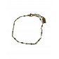 Bracelet Acier- Petites perles sur petite maille