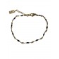 Bracelet Acier- Petites perles sur petite maille