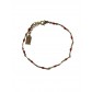 Bracelet Acier- Petites perles sur petite maille