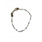 Bracelet Acier- Petites perles sur petite maille