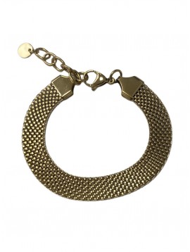 Bracelet Acier - Chaine maille miroir plate 