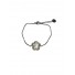 Bracelet Acier - Pendentif fleur sertie sur chaine en maille
