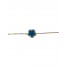 Bracelet Acier - Pendentif fleur sertie sur chaine en maille