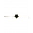 Bracelet Acier - Pendentif fleur sertie sur chaine en maille