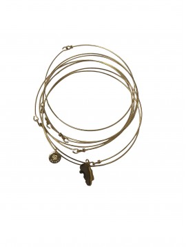 Bracelet Acier - Multirang avec anneaux trés fin