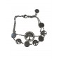 Bracelet Acier - Pastille ronde plate arbre de vie sur chaine