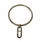 Bracelet Acier - Jonc avec pendentif grain de café 