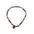 Bracelet Acier - Multirangs avec perles et pendentif feuille