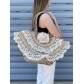 Sac porté épaule style panier avec franges