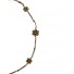 Chaine cheville Acier - Chaine fine avec fleurs en perles