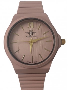 Cadran rond sur bracelet avec maillons plats et fin
