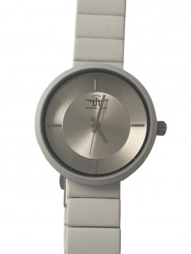 Cadran rond sur bracelet avec maillons plats